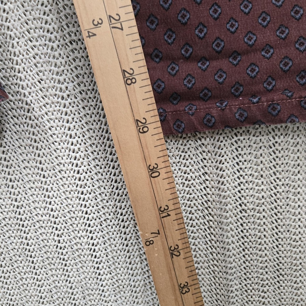 Dockers Pants Mens 31x30 Red Alpha Khaki Slim Tapered Geometric Print Chino - Picture 8 of 15